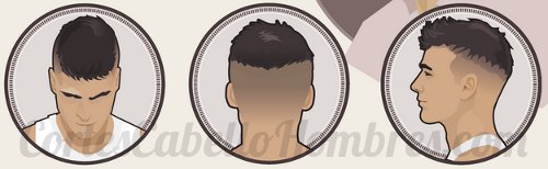 desvanecido corte cabello hombre pelo